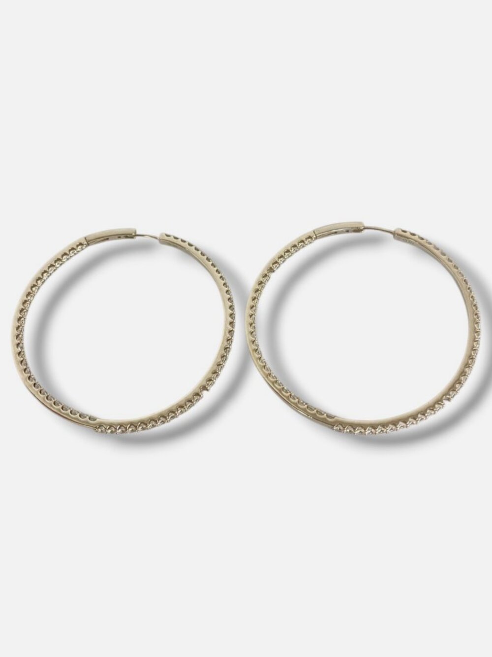 Adriana Orsini Women's 925 Sterling Silver Tennis Perfect Hoop Earrings